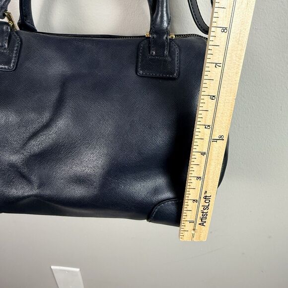 Tory Burch Black Robinson Saffiano Leather Satchel Handbag Purse **READ - Picture 14 of 16